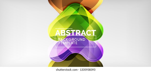 Light effects glossy arrows background, vector illustration