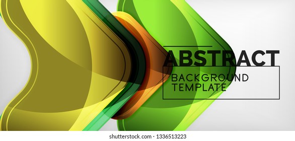 Light effects glossy arrows background, vector illustration