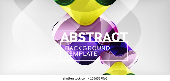 Light effects glossy arrows background, vector illustration