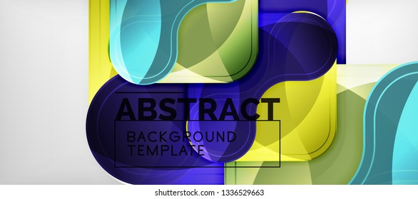 Light effects glossy arrows background, vector illustration