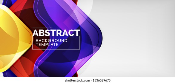 Light effects glossy arrows background, vector illustration