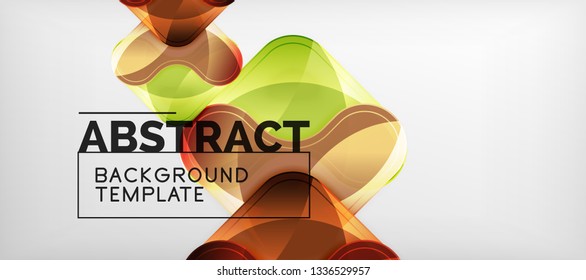 Light effects glossy arrows background, vector illustration