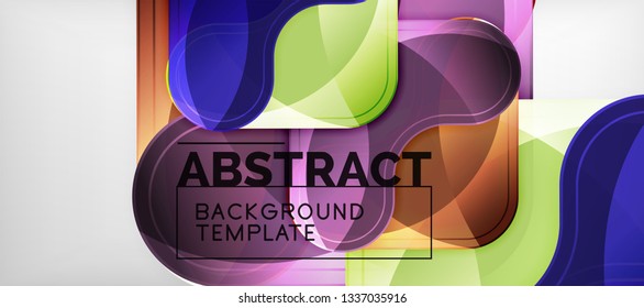Light effects glossy arrows background, vector illustration