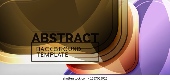 Light effects glossy arrows background, vector illustration