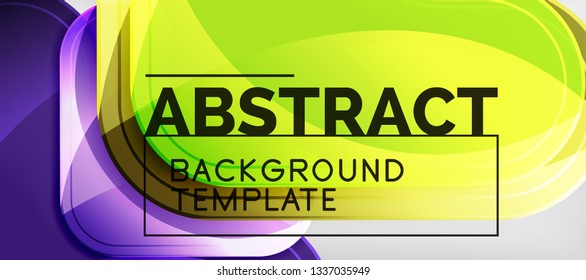 Light effects glossy arrows background, vector illustration