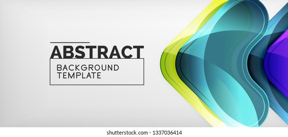 Light effects glossy arrows background, vector illustration
