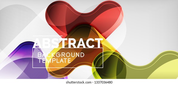 Light effects glossy arrows background, vector illustration