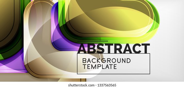 Light effects glossy arrows background, vector illustration