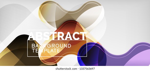 Light effects glossy arrows background, vector illustration