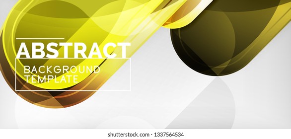 Light effects glossy arrows background, vector illustration