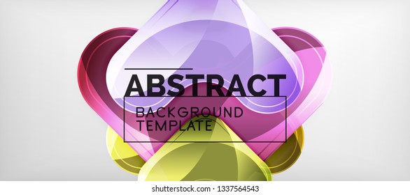 Light effects glossy arrows background, vector illustration