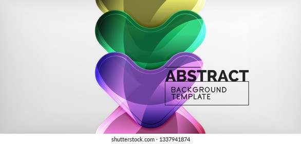 Light effects glossy arrows background, vector illustration