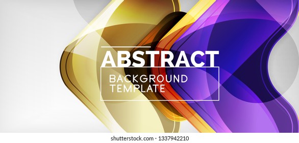 Light effects glossy arrows background, vector illustration