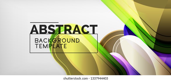 Light effects glossy arrows background, vector illustration