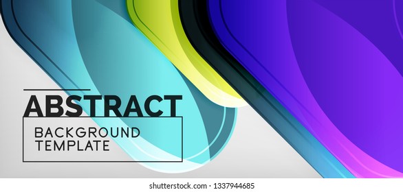 Light effects glossy arrows background, vector illustration
