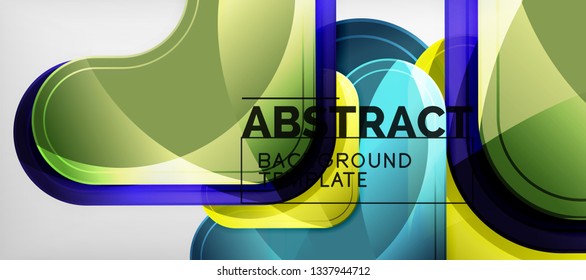 Light effects glossy arrows background, vector illustration