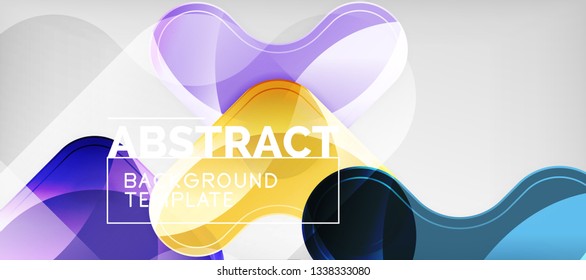 Light effects glossy arrows background, vector illustration