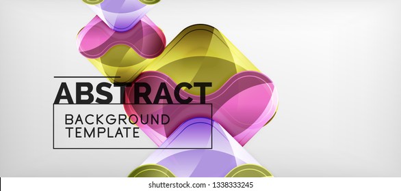 Light effects glossy arrows background, vector illustration