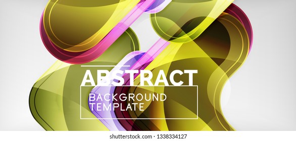 Light effects glossy arrows background, vector illustration