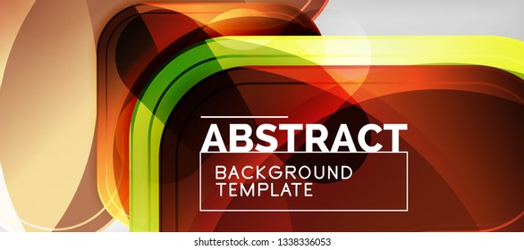 Light effects glossy arrows background, vector illustration