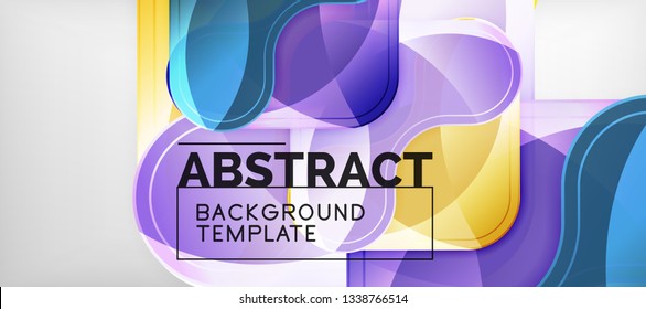 Light effects glossy arrows background, vector illustration