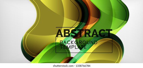 Light effects glossy arrows background, vector illustration