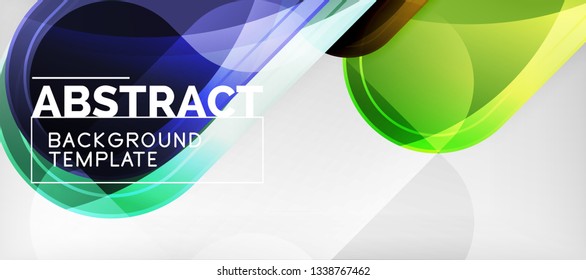Light effects glossy arrows background, vector illustration