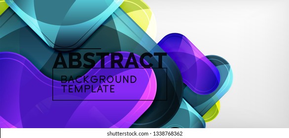 Light effects glossy arrows background, vector illustration