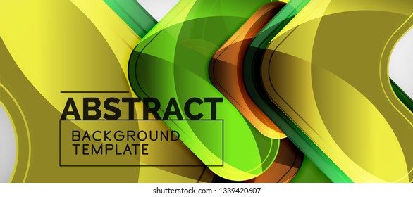 Light effects glossy arrows background, vector illustration