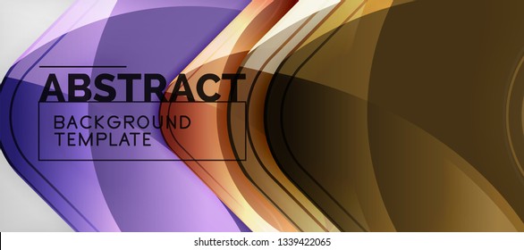 Fondo de las flechas glosas de efectos claros, ilustración vectorial
