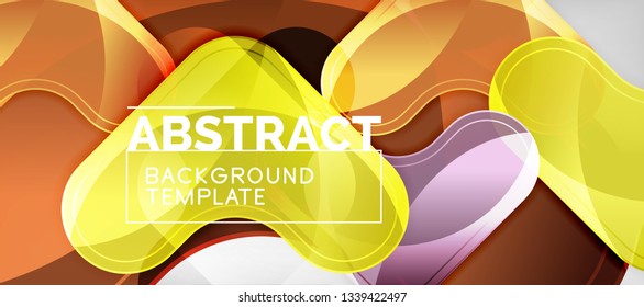 Light effects glossy arrows background, vector illustration