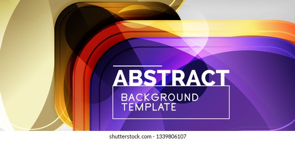 Light effects glossy arrows background, vector illustration