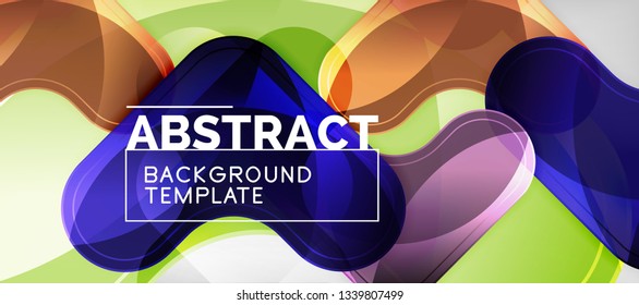 Light effects glossy arrows background, vector illustration