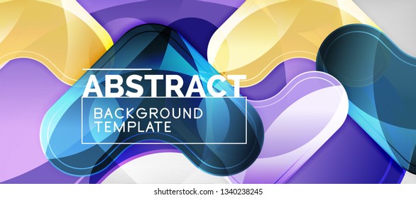Light effects glossy arrows background, vector illustration
