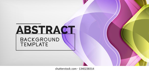 Light effects glossy arrows background, vector illustration