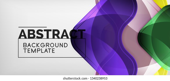 Light effects glossy arrows background, vector illustration