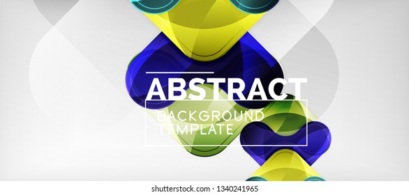 Light effects glossy arrows background, vector illustration