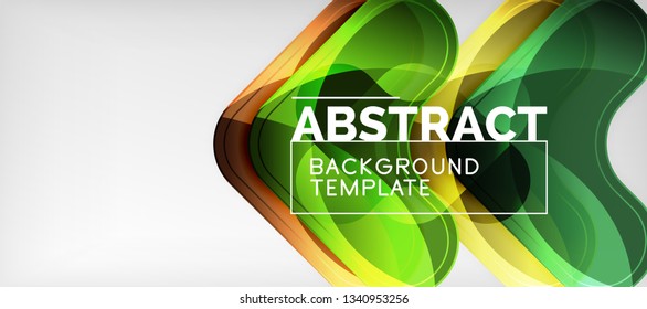 Light effects glossy arrows background, vector illustration