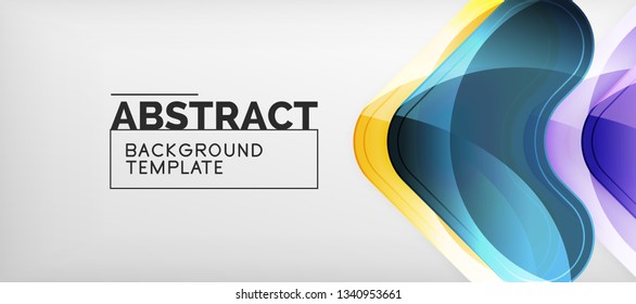 Light effects glossy arrows background, vector illustration