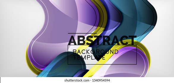 Light effects glossy arrows background, vector illustration