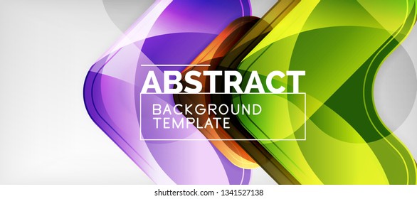 Light effects glossy arrows background, vector illustration