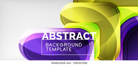 Light effects glossy arrows background, vector illustration