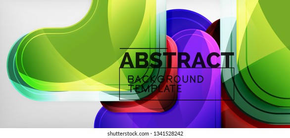 Light effects glossy arrows background, vector illustration