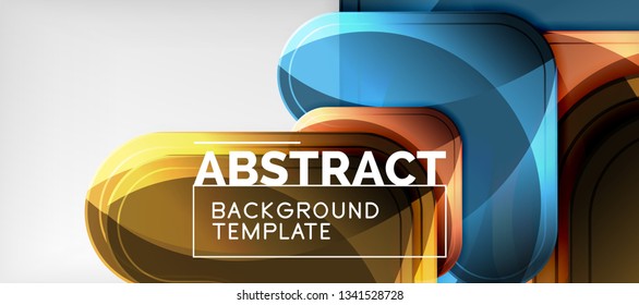 Light effects glossy arrows background, vector illustration