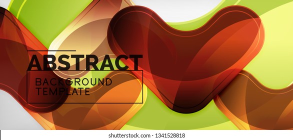 Light effects glossy arrows background, vector illustration