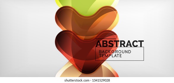 Light effects glossy arrows background, vector illustration