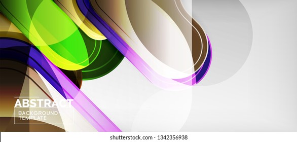 Fondo de las flechas glosas de efectos claros, ilustración vectorial
