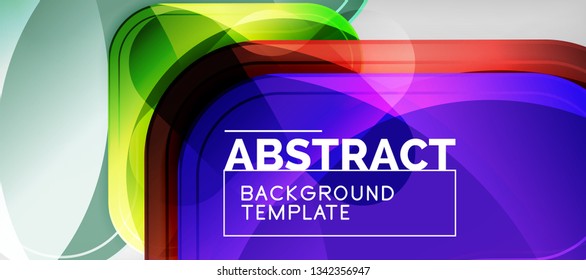 Light effects glossy arrows background, vector illustration