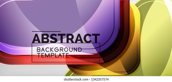 Light effects glossy arrows background, vector illustration