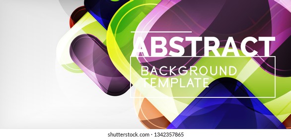 Light effects glossy arrows background, vector illustration